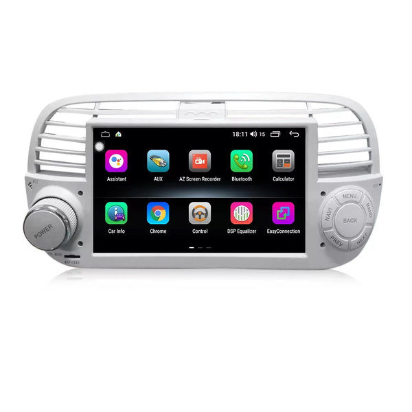 Fiat 500 2007-2015 Multimedia Draadloos CarPlay/Auto WiFi/GPS/RDS/NAV