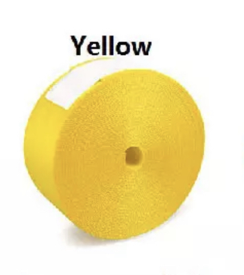 Autogordel Polyester/Nylon in de kleur Geel
