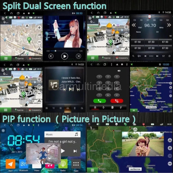 Autoradio Android 11 9 Inch Voor Kia Picanto 2011-2012 CarPlay/Auto/WiFi/GPS/RDS/DSP/4G