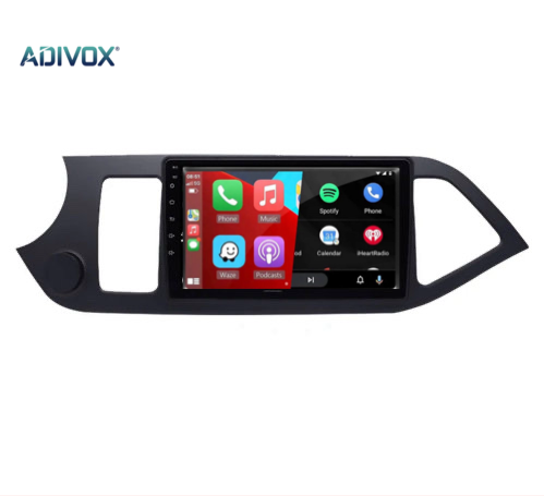 Autoradio 9 inch voor Kia Picanto 2011-2015 Android 12 CarPlay/Auto/WIFi/RDS/DSP/5G/DAB+