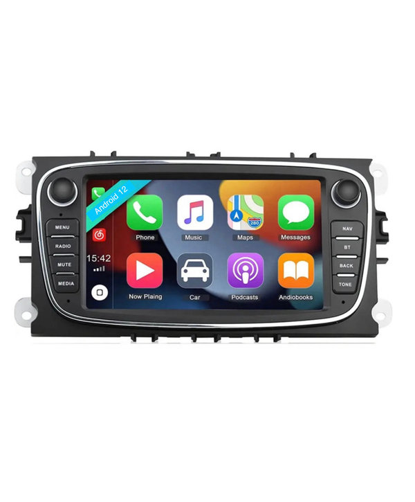 Autoradio voor Ford Focus/Mondeo/C-MAX/S-MAX 2008-2011 Android 12 2G+32G CarPlay/Auto/WiFi/RDS/DSP