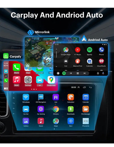 Autoradio 9 inch voor Hyundai Tucson 2018-2020 Android 12 CarPlay/Auto/Wifi/GPS/RDS/DSP/4G/DAB+