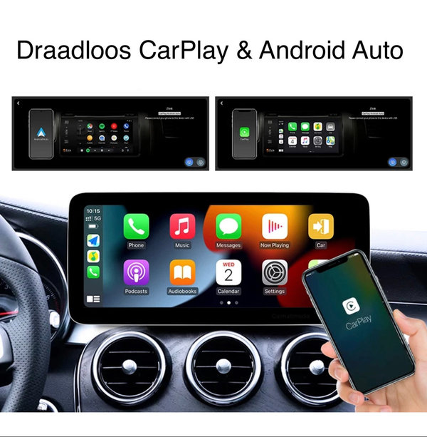 Autoradio 10.25 Inch voor MB W176 A/CLA/GLA 2011-2018 Android 11 4G+64G CarPlay/Auto/WiFi//4G
