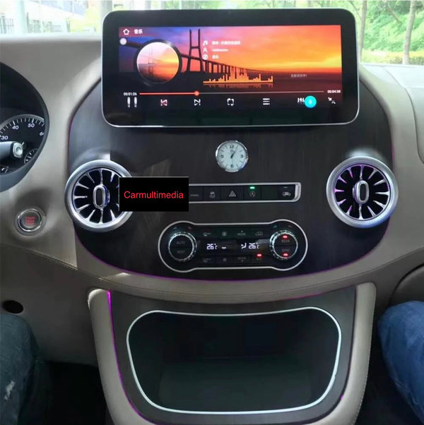 Android Autoradio 12.3 Inch 4G+32G CarPlay/WiFi/GPS/RDS/DSP Mercedes Vito/V250/Viano 2014-2016