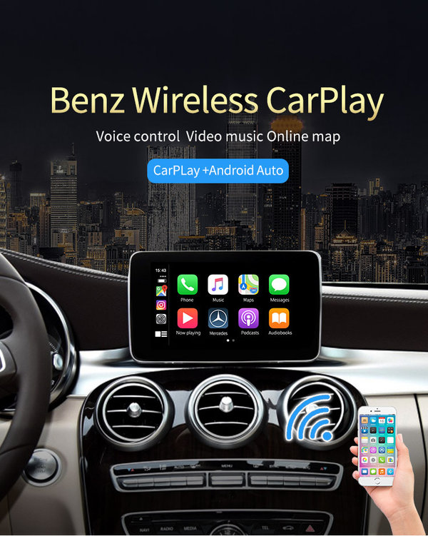 Multimedia CarPlay Video Interface Voor Mercedes Benz A/B/C/GLA/CLA/GLC
