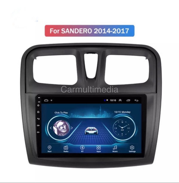 Autoradio 9 inch Android 11 voor Renault Sandero/Logan 2012-2021 CarPlay/Auto/GPS/NAV