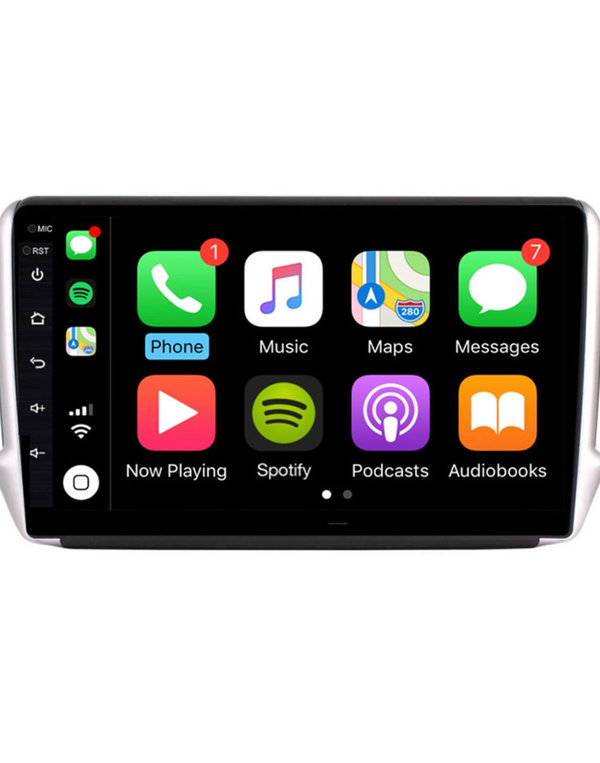 Auto Multimedia 10.1 inch voor Peugeot 208 Android 13 CarPlay/Auto/WiFi/GPS/RDS/DSP/NAV/4G/DAB+