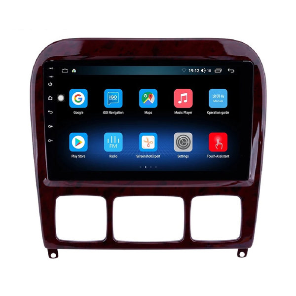 Android 11 Autoradio 9 inch 4G+64G voor MB S- Class W220 Draadloos CarPlay/Auto/WiFi/RDS/DSP/4G