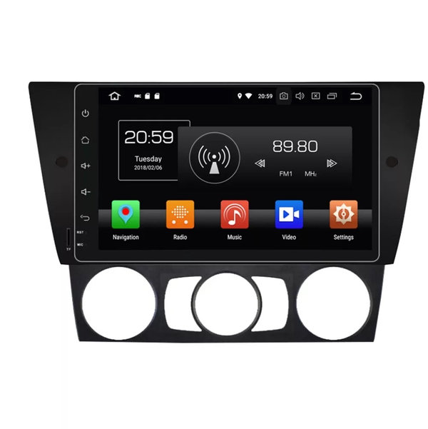 Android 11 Autoradio 9 inch 4G+64G voor BMW E90 Saloon/E91 Touring/E92 Coupe CarPlay/Auto/DSP/4G
