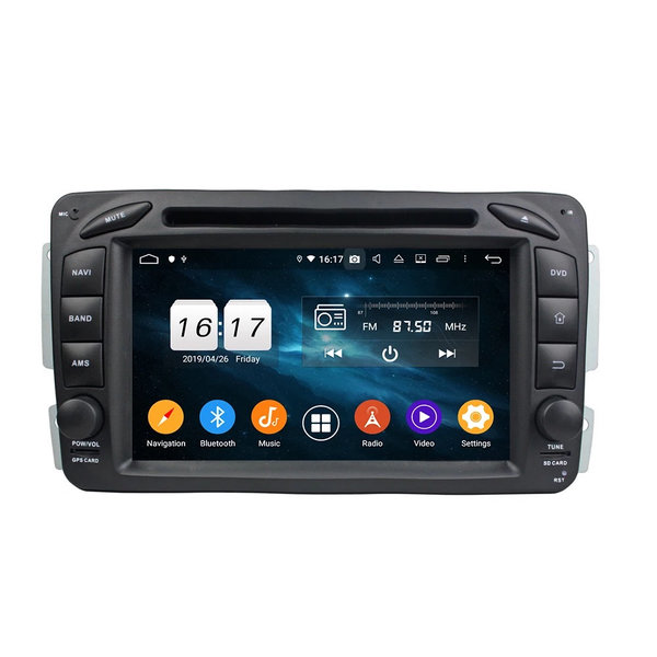 Android 11 9 inch 4G+64G voor A-Class W168/C-Class W203/CLK W209/C209 CarPlay/Auto/DSP/4G