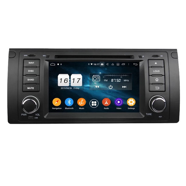 Android 11 autoradio 7 inch 4G+64G CarPlay/Android auto/RDS/DSP/4G voor BMW 5 Series E39 1995-2002