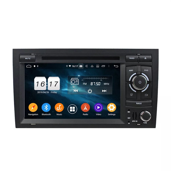 Android 11 autoradio 7 inch 4G+64G voor Audi A4 2002-2008 CarPlay/Auto/RDS/DSP/4G