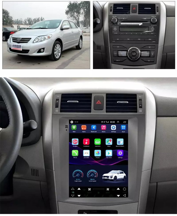 Multimedia 9.7 inch voor Toyota Corolla 2006-2013 CarPlay/Auto/WIFi/Navigatie