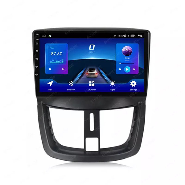 Autoradio voor Peugeot 207 2006-2015 Android 12 Draadloos CarPlay/Auto WiFi/GPS/RDS/DSP/NAV/5G