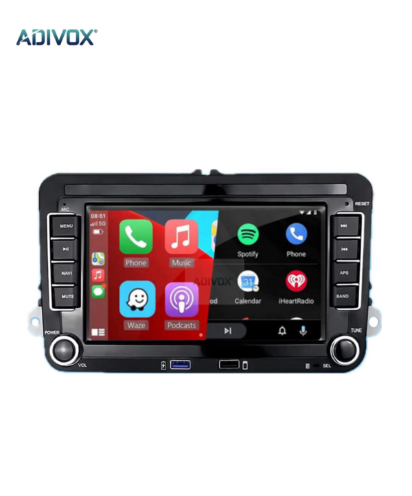 7 inch Android 13 autoradio voor Volkswagen/Seat/Skoda 2G+32G Draadloos Carplay/Auto/GPS/RDS/NAV
