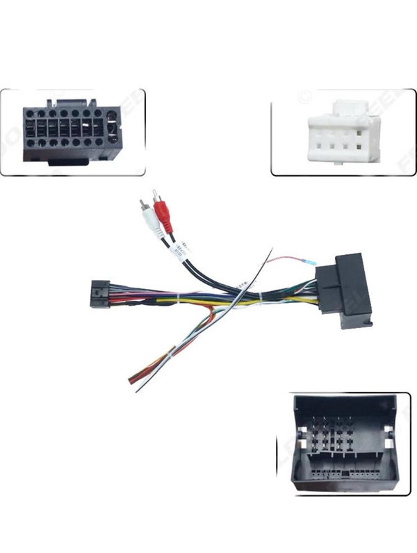 Auto Android 16Pin Power Kabelboom met CANBUS voor MB B200/C/E/ML/R- klasse/S300/Vito/Viano