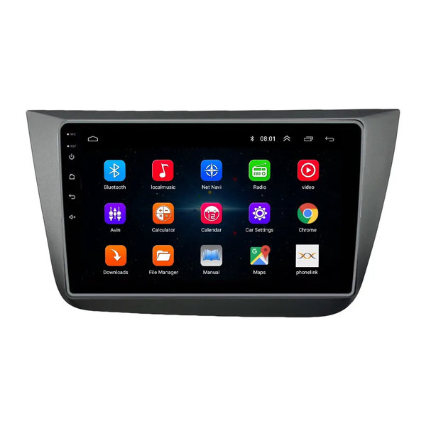 Autoradio 9 inch voor Seat Altea/Toledo 2004-2015 Android 12 CarPlay/Auto/WIF/GPS/NAV