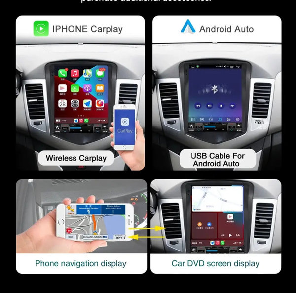 Autoradio 9.7 inch voor Opel Astra 2006-2014 Android 11 CarPlay/WiFi/GPS/DSP/NAV