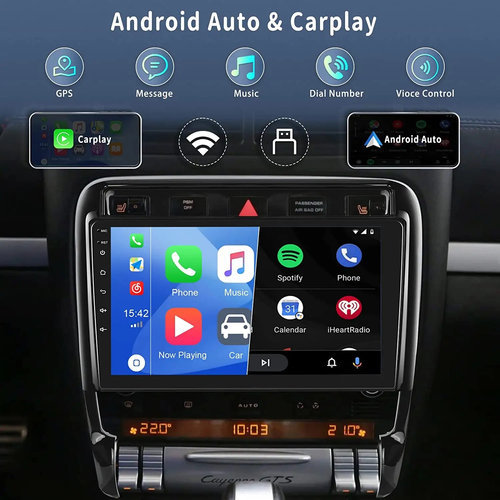 Autoradio 9 inch voor VW Tiguan 2008-2015 Android 12 Carplay/Auto/WiFi/GPS/RDS/DSP/NAV/4G/DAB+