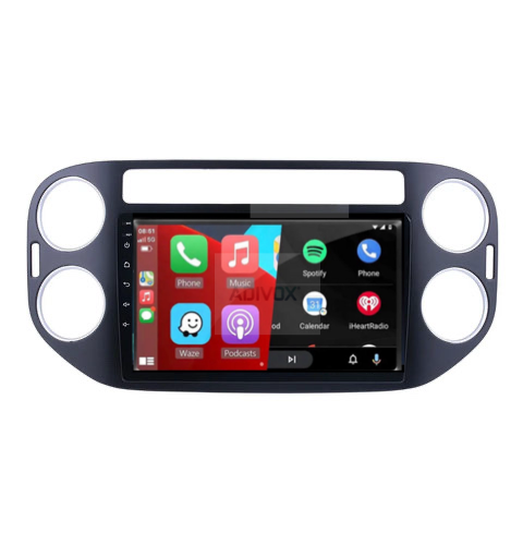 ADIVOX 9 inch voor VW Tiguan 2008-2015 Android 13 CarPlay/Auto/Wifi/GPS/RDS/DSP/NAV/5G/DAB+