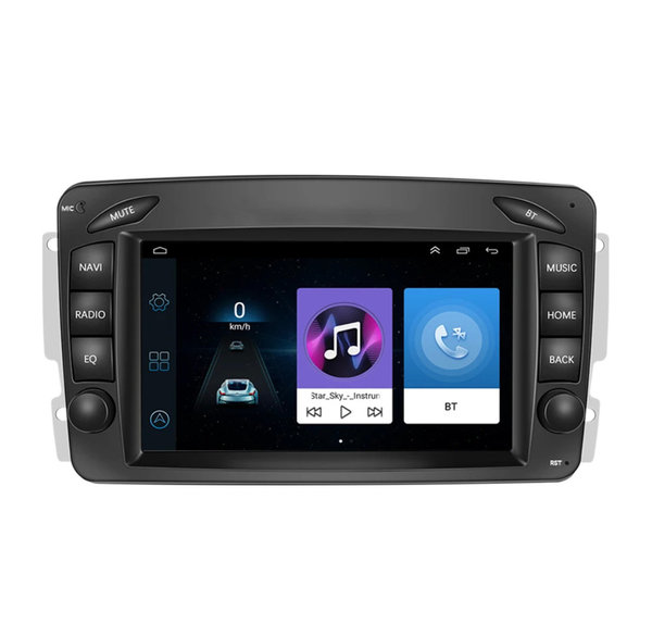 Autoradio 7 inch voor Mercedes Benz C/CLK/G/E/SLK/ML/Viano/Vito Android 11 WIFI/Mirror Link/RDS/DSP