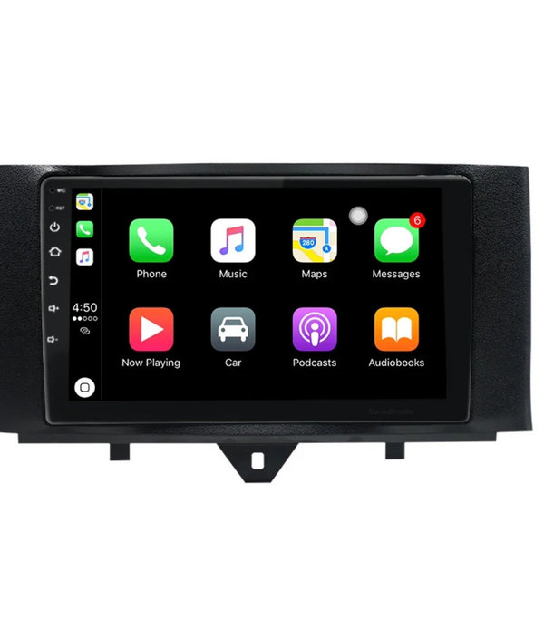 Autoradio voor Smart Fortwo 2007-2014 Android 12 CarPlay/Auto/GPS/RDS/DSP/NAV/4G/DAB+
