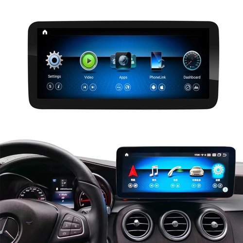 Autoradio 10.25 inch voor C/GLC/V klasse W205/W253/W446 2014-2018 CarPlay/Auto/RDS/DSP/4G/DAB+