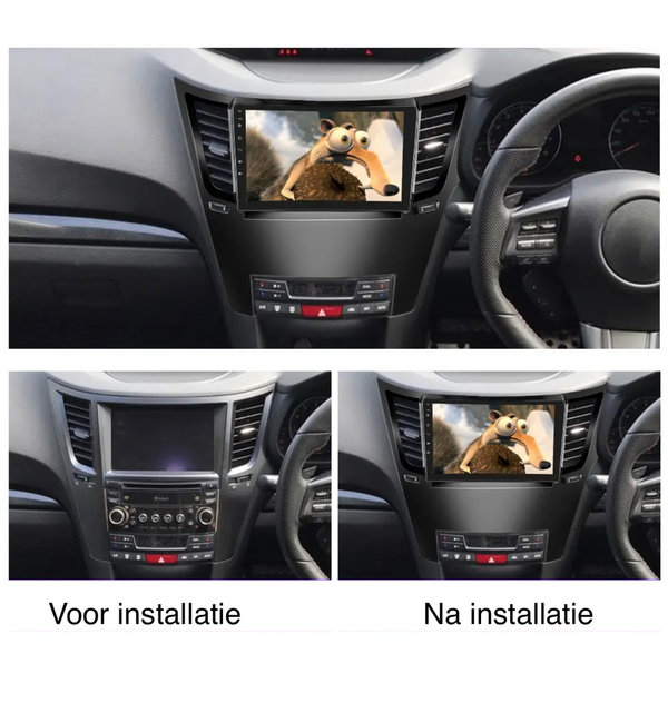 Autoradio 9 inch voor Subaru Outback/Legacy 2010-2013 Android 12 CarPlay/Auto/WiFi/RDS/DSP/4G/DAB+