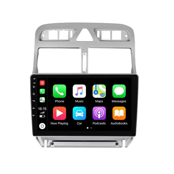 Multimedia 9 inch voor Peugeot307 2007 t/m 2012 Android 12 Carplay/Auto/WiFi/GPS/RDS/DSP/5G/DAB+