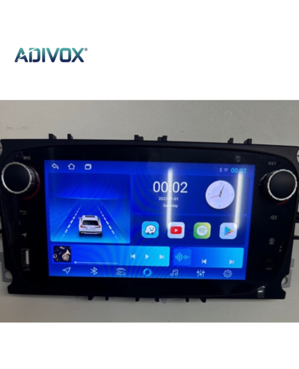 ADIVOX 7 inch Android 13 voor Ford Focus, Mondeo/C-MAX/S-MAX 2006-2011 CarPlay/Auto/WiFi/DSP/RDS/NAV