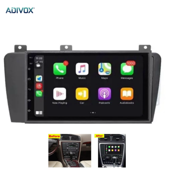 ADIVOX 9 inch Multimedia voor Volvo S60/V70/XC70 2000-2006 Android 13 CarPlay/Auto/Wifi/DSP/5G/DAB+