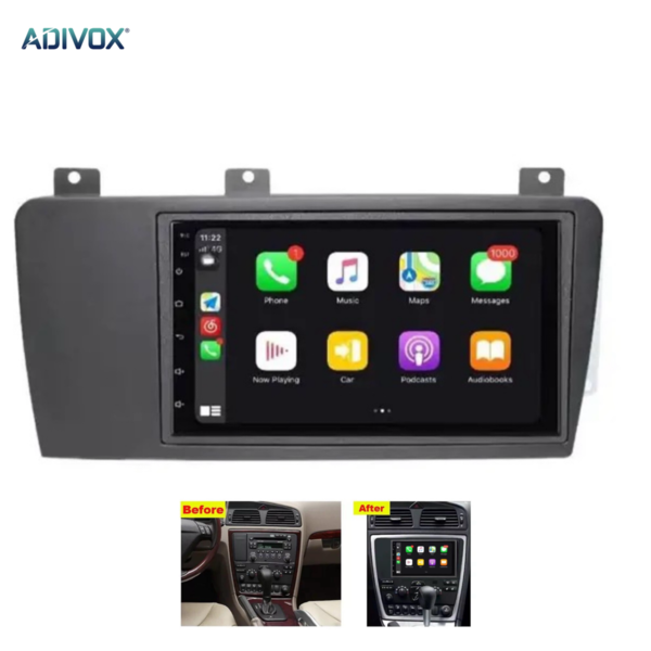 ADIVOX 7 inch Multimedia voor Volvo S60/V70/XC70 2000-2006 Android 13 CarPlay/Auto/Wifi/DSP/5G/DAB+